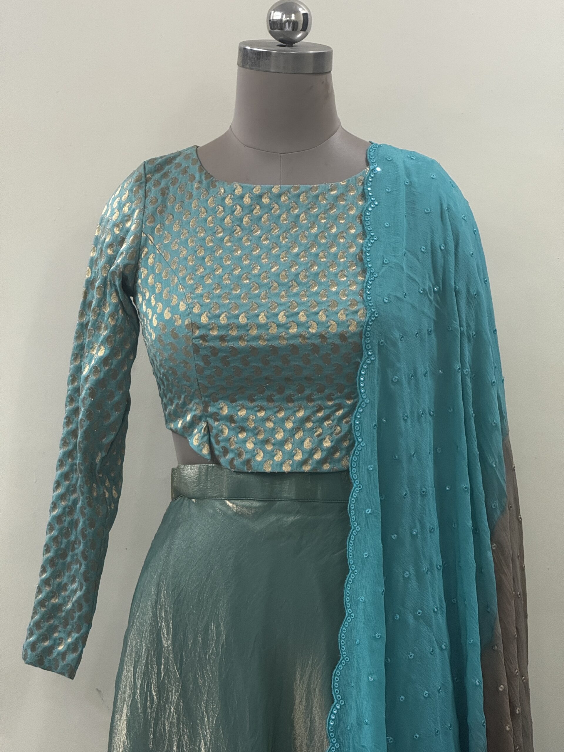Silk Sea Green Lehenga Silk Sea Green Lehenga