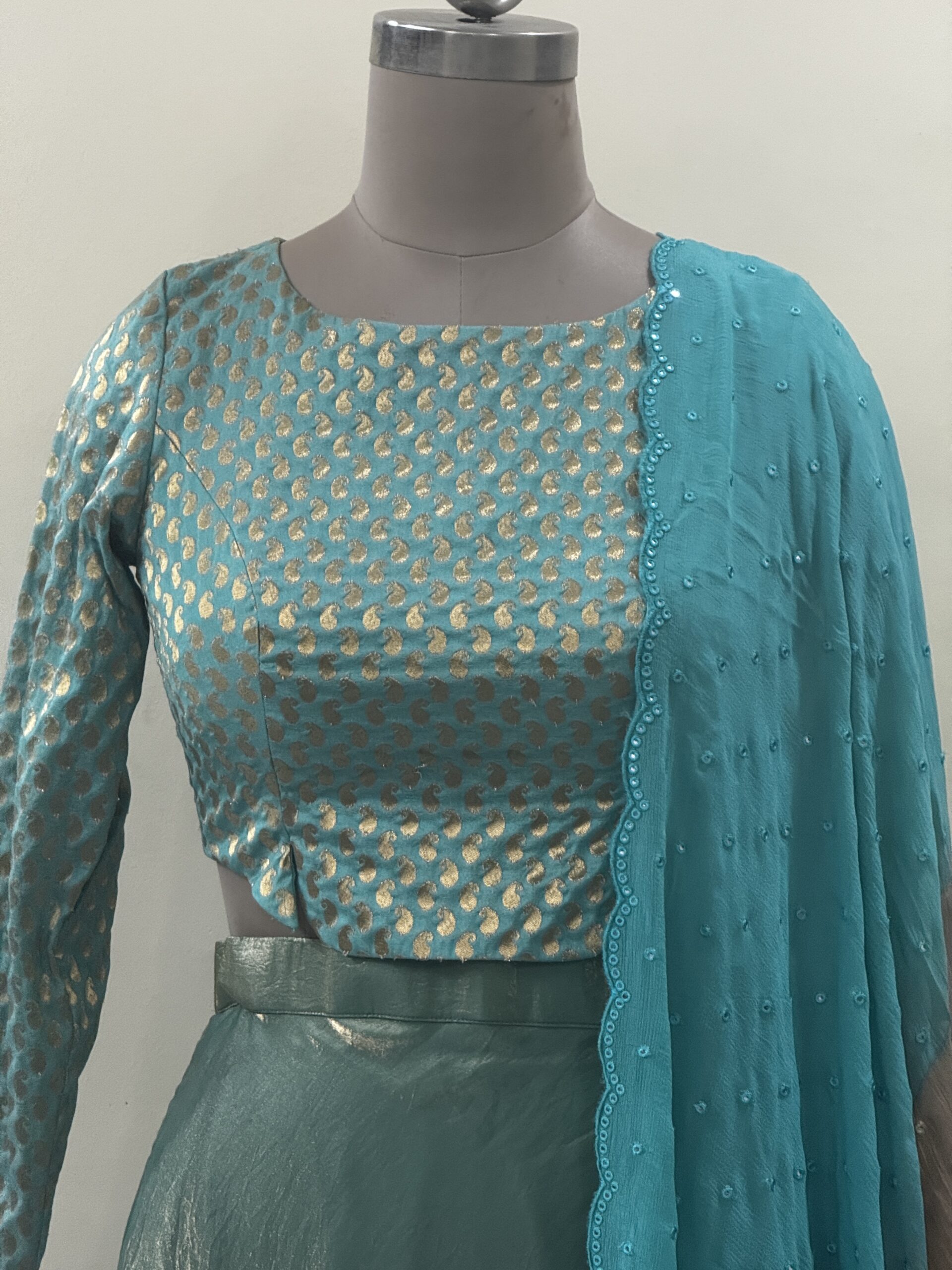 Silk Sea Green Lehenga Silk Sea Green Lehenga