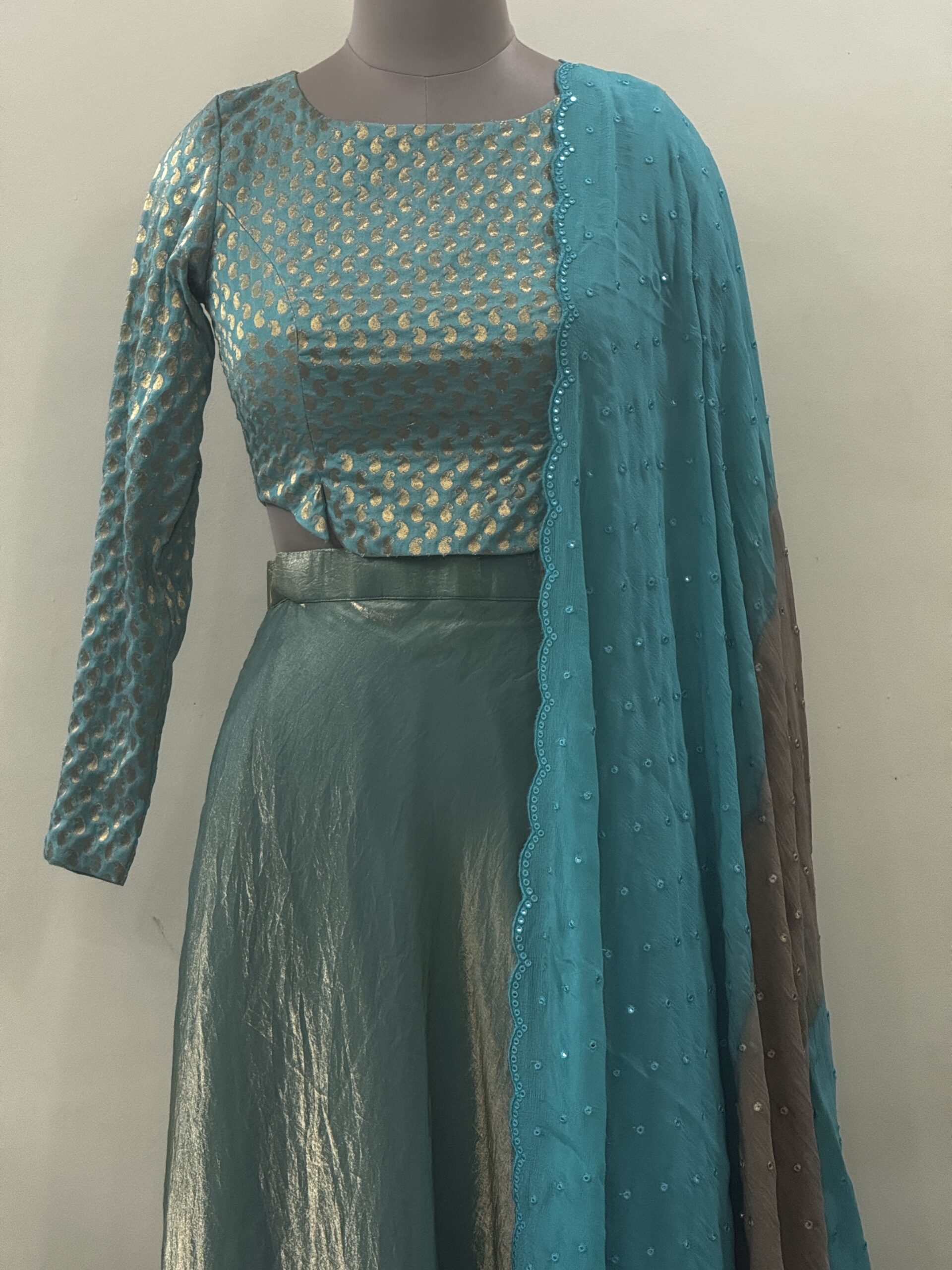 Silk Sea Green Lehenga Silk Sea Green Lehenga