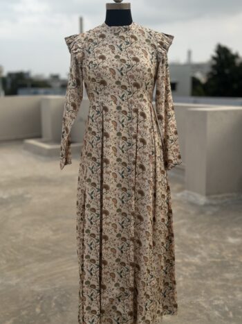 Silk Floral Gown by kiyshacouture