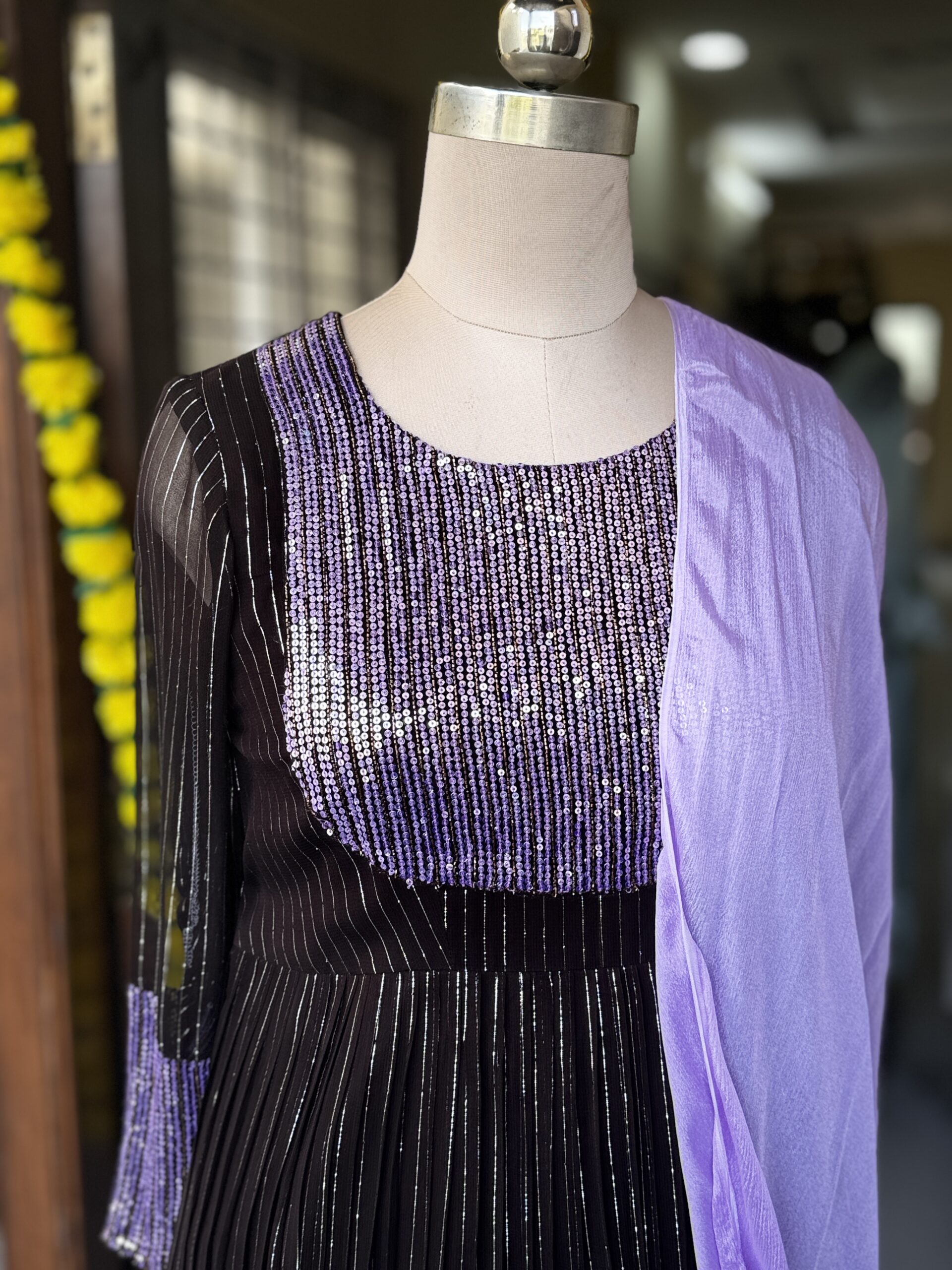 Violet and Chocolate Salwar Violet and Chocolate Salwar