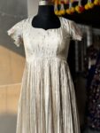 Tissue Silk Pleated Long Gown