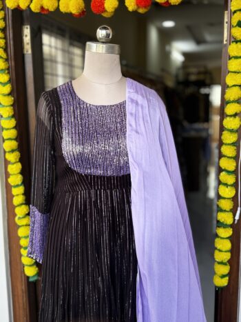 Violet and Chocolate Salwar